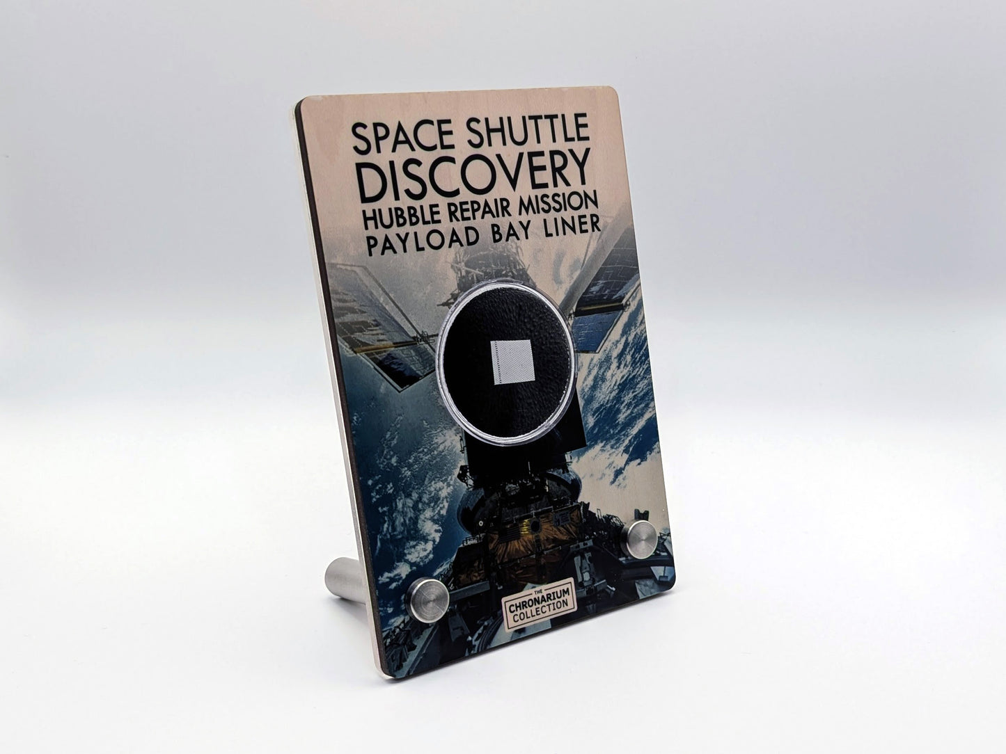 Space Shuttle Discovery Payload Bay Liner in Wood Display