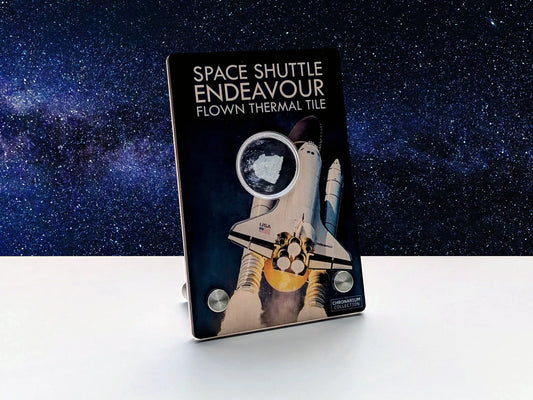 Space Shuttle Endeavour Thermal Tile in Wood Display