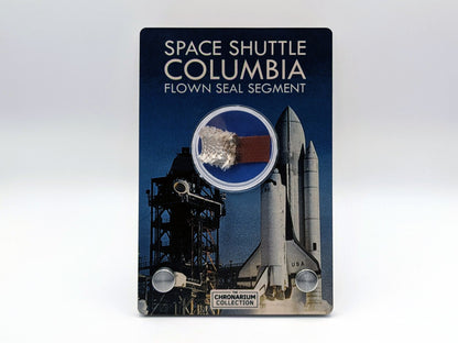 Space Shuttle Columbia Flown Seal Segment in Wood Display