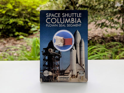 Space Shuttle Columbia Flown Seal Segment in Wood Display