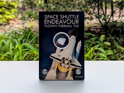 Space Shuttle Endeavour Thermal Tile in Wood Display