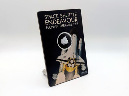 Space Shuttle Endeavour Thermal Tile in Wood Display