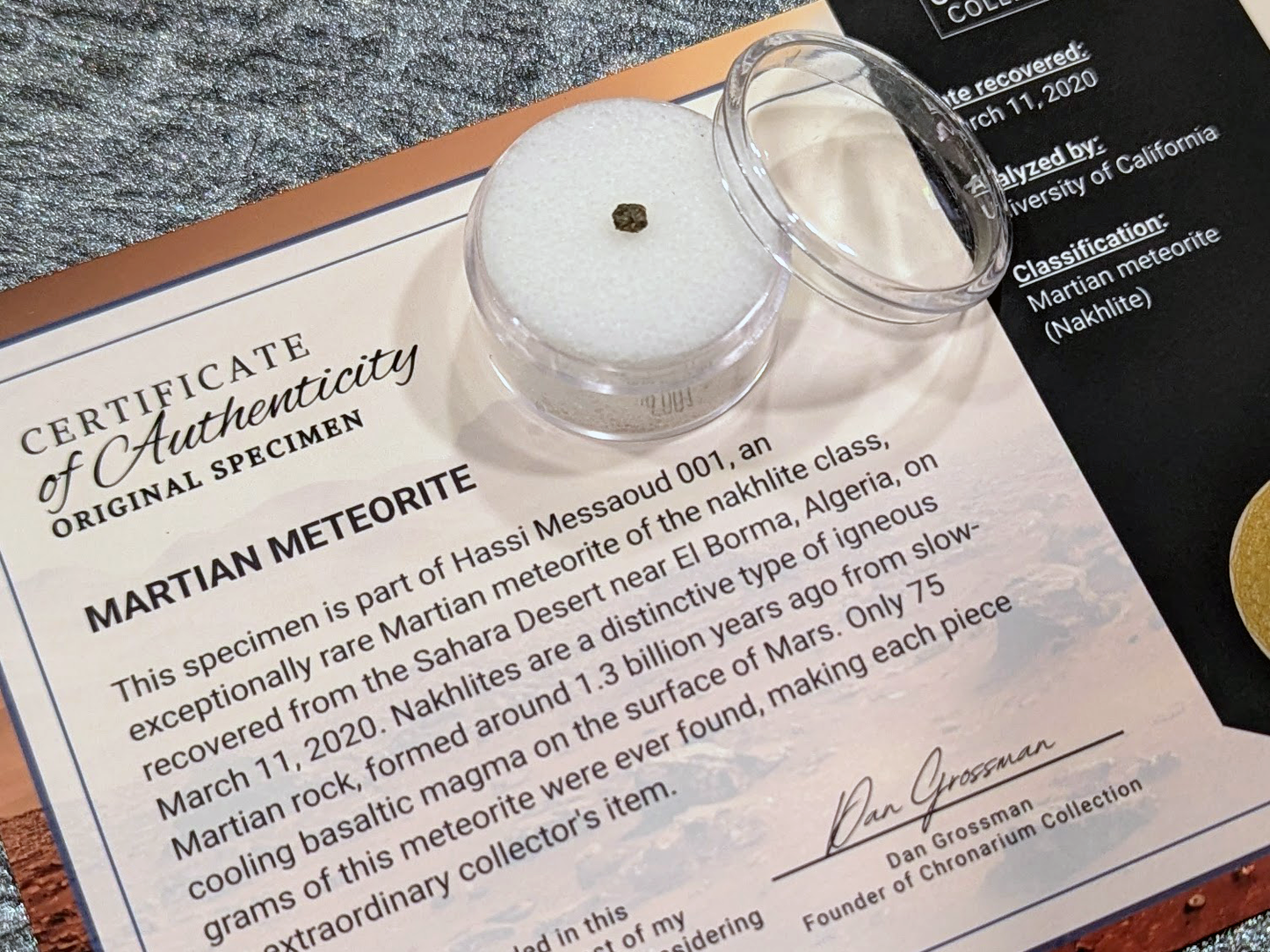 Martian Lava Meteorite