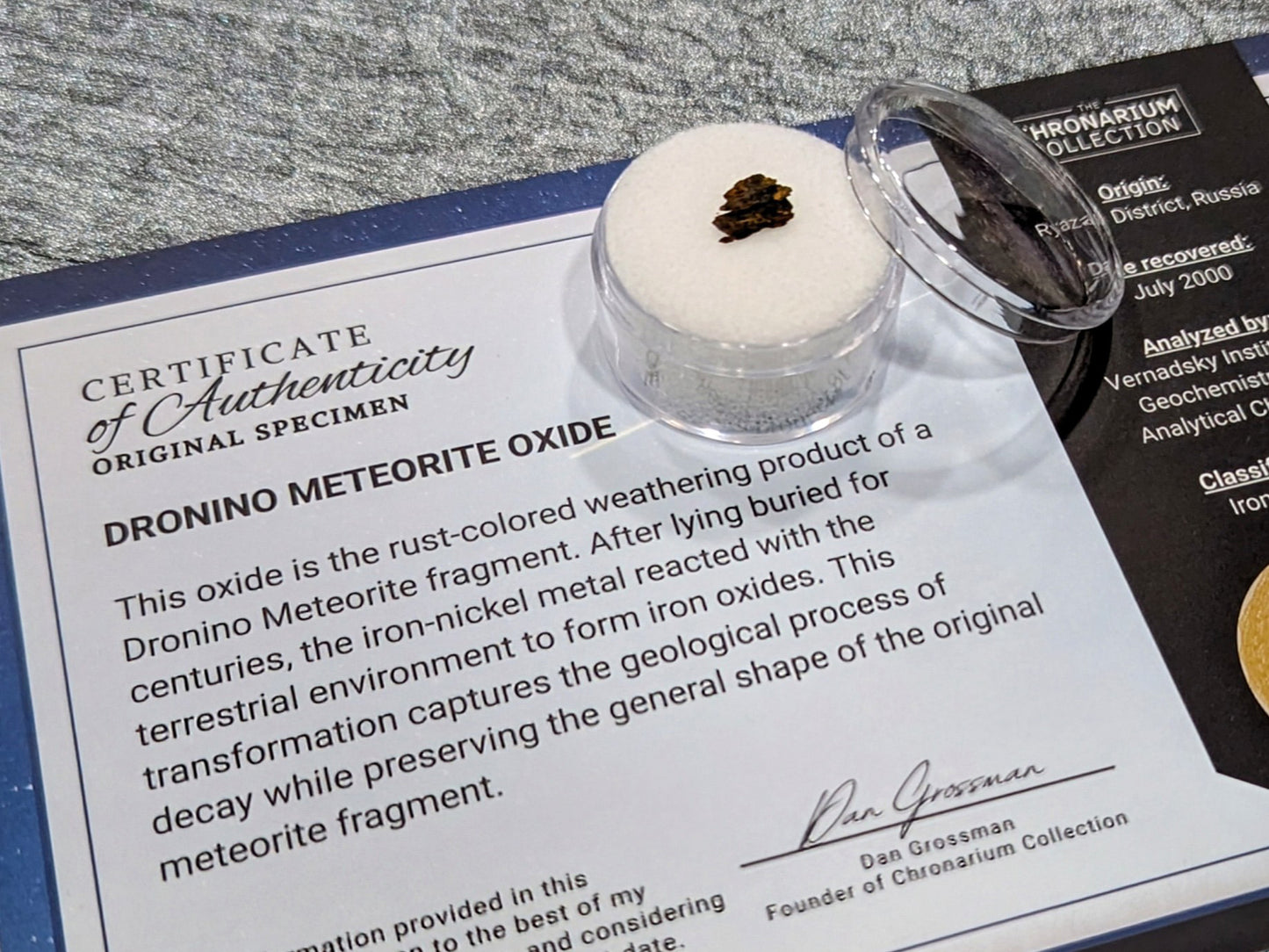 Dronino Meteorite Oxide
