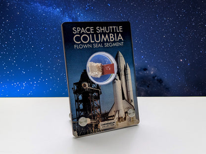 Space Shuttle Columbia Flown Seal Segment in Wood Display